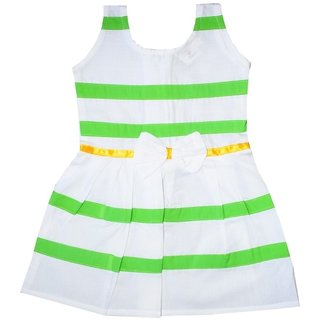 Flora Self Design Rayon Baby girls  Girls Frocks