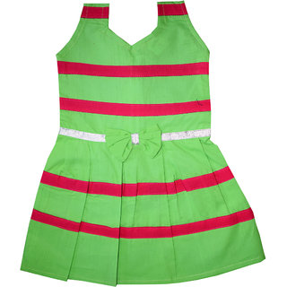 Flora Self Design Rayon Baby girls  Girls Frocks