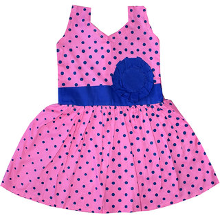 Flora Self Design Rayon Baby girls  Girls Frocks