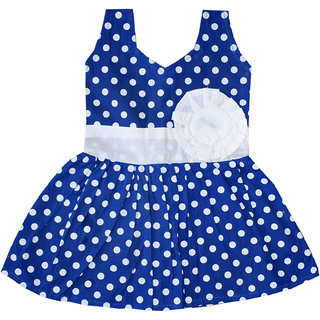 Flora Self Design Rayon Baby girls  Girls Frocks