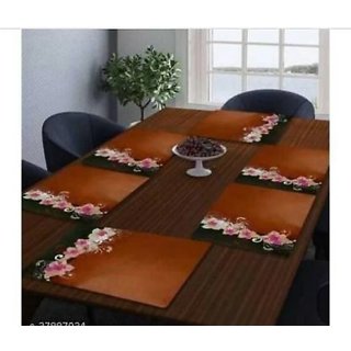 placemats set of 6 pcs/ table mat set of 6 pcs/ dining table placemat set of 6pcs/placemat set of 6 pcs(multicolour