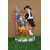 Polyresin Exquisite Couple Multicolor Showpiece for Home and Table Decor (8.5 inch)