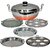 COPPER BOTTOM IDLI COOKER IDLY MAKER MULTI KADAI MULTI KADHAI 4IN1