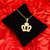 M Men Style Crown  Gold   Stainless steel  Pendant Set For Women And Girls