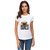UDNAG Unisex Round Neck Graphic 'Pug | Pug Bored' Polyester T-Shirt White