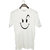 UDNAG Unisex Round Neck Graphic 'Smiley' Polyester T-Shirt White