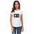 UDNAG Unisex Round Neck Graphic 'CID' Polyester T-Shirt White
