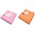 Magic Dry Crib Mattress Protector Bed Protector For Kids, Baby Pink and Peach - Pack of 2 (Large Size)