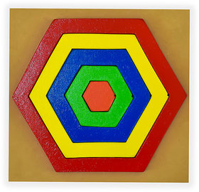 Hexagon puzzle - Size and Shape Sorter