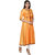 YES TEN Chanderi Anarkali Kurti (Yellow)