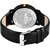 Lorenz Leather Strap  Black Roman Dial Analogue Watch for Men  3087K