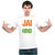 UDNAG Unisex Round Neck Graphic 'Independence Day  Jay Hind' Polyester T-Shirt White