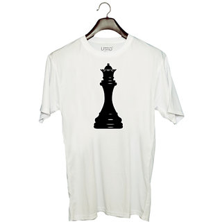UDNAG Unisex Round Neck Graphic 'Couple | King1' Polyester T-Shirt White