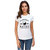 UDNAG Unisex Round Neck Graphic 'Cat | All I Care About is' Polyester T-Shirt White