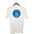 UDNAG Unisex Round Neck Graphic 'Son | 5 Son' Polyester T-Shirt White
