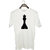 UDNAG Unisex Round Neck Graphic 'Couple | King1' Polyester T-Shirt White