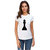 UDNAG Unisex Round Neck Graphic 'Couple | King1' Polyester T-Shirt White
