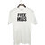 UDNAG Unisex Round Neck Graphic 'Hug | Free Hugs' Polyester T-Shirt White
