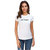 UDNAG Unisex Round Neck Graphic 'Couple | I go to Shop' Polyester T-Shirt White