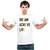 UDNAG Unisex Round Neck Graphic 'Dream achive Live' Polyester T-Shirt White
