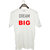 UDNAG Unisex Round Neck Graphic 'Dream Big' Polyester T-Shirt White