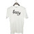 UDNAG Unisex Round Neck Graphic 'Groom | Groomm' Polyester T-Shirt White