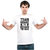 UDNAG Unisex Round Neck Graphic 'Gym | Train insane or remain the same' Polyester T-Shirt White