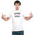 UDNAG Unisex Round Neck Graphic 'Grand father | blessed nana' Polyester T-Shirt White