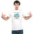 UDNAG Unisex Round Neck Graphic 'Motorcycle | meditation doesn't mean you have to sit still' Polyester T-Shirt White