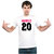 UDNAG Unisex Round Neck Graphic 'Couple | married 20' Polyester T-Shirt White