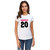 UDNAG Unisex Round Neck Graphic 'Couple | married 20' Polyester T-Shirt White