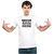 UDNAG Unisex Round Neck Graphic 'Soccer | socceee obsessed mama' Polyester T-Shirt White