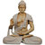 Tansha Quo Dharmachakra Buddha 24 Inch Decorative Showpiece - 60 cm (Polyresin, Light Grey)