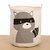 Importedkart Unique Foldable Cotton Linen Washing Clothes Laundry Basket Hamper Storage (Imported Item)1557
