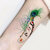 Feather with Elephant Tattoo Waterproof For Girls and Boys Animal Temporary Body Tattoo VT-821
