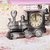 Importedkart Retro Train Creative Alarm Clock Vintage Simulation Steam Train Alarm Clock Decor (Imported Item)3365