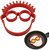 Importedkart Silicone Omelette Poach Mould Ring Fried Egg Shaper Cooking Kitchen Tool : Clown Face (Imported Item)45595