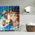 Importedkart Bathroom Fabric Shower Include 12 Hooks Set Water Resistant Multichoice (Imported Item)30116