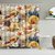 Importedkart Bathroom Fabric Shower Include 12 Hooks Set Water Resistant Multichoice (Imported Item)31478