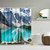Importedkart Designed Bathroom Fabric Shower Include 12 Hooks Set Water Resistant Multichoice (Imported Item)31479