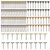 Importedkart 136Pcs 3.175Mm Shank Steel Or Brass Wire Brush Pencil Brush For Rotary Tools (Imported Item)18356
