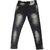 A.LISON Super Skinny Men Silver Jeans