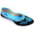 Oxhide Party Wear Sky Blue Jutti