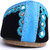 Oxhide Party Wear Sky Blue Jutti