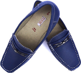 Oxhide Blue Mens Loafer