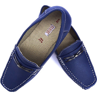 Oxhide Blue Mens Loafer