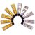 Holi Color Paste Pack of 10  (Gold, Silver, 200 g)
