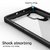 IPAKY Back Cover for OnePlus Nord (Black, Transparent, Shock Proof)