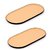 OPAXA-(Set of 2) Enamel (Meena) Oval Serving Tray Exclusive Export Quality Metal Handcrafted for Pastries, Muffins etc.