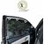 Royal Finish Car Accessories Zipper Magnetic Sunshades for Old Wagonr  - Set of 4 Pcs